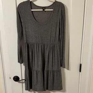Wild Fable Charcoal Long Sleeve Mini Dress